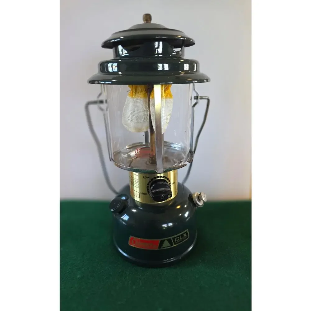 Vintage 1980's Coleman CLX adj model 290 double mantle gas lantern